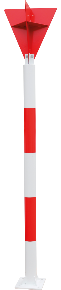 Gefahrenzeichen Baken mit Toppzeichen