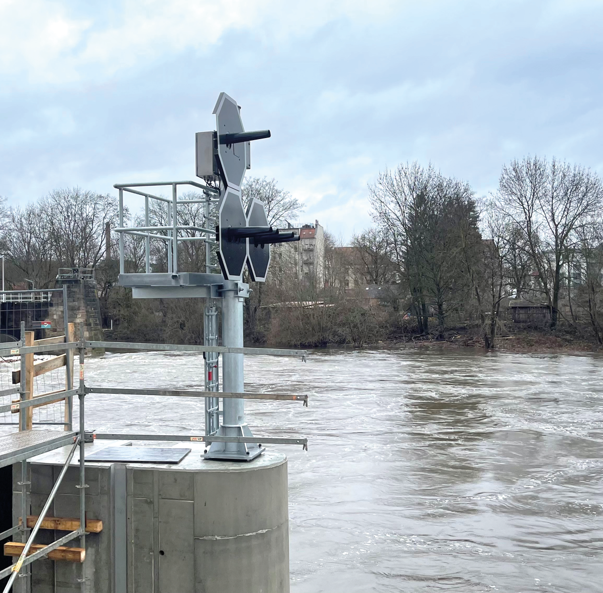 Einfahrtssignalmast Hindrik Anwendung