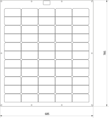 Solarpanel JM-SP-100 Technische Zeichnung