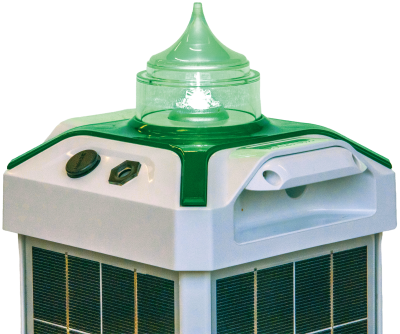 Solarkompaktlaterne SolaMAX-3A grün