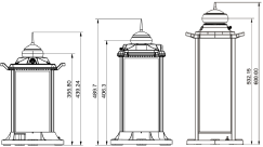 Solarkompaktlaterne SolaMAX-5C Technische Zeichnung